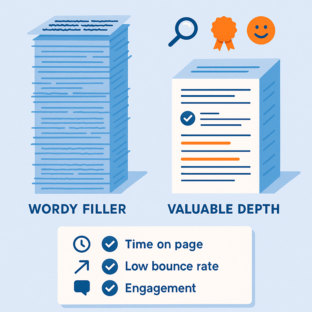 Wordy Filler vs Valuable Depth