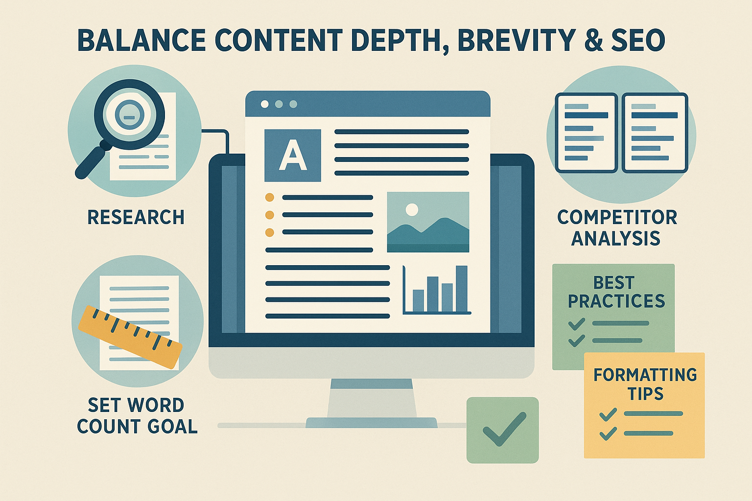 Balance Content Depth, Brevity & SEO